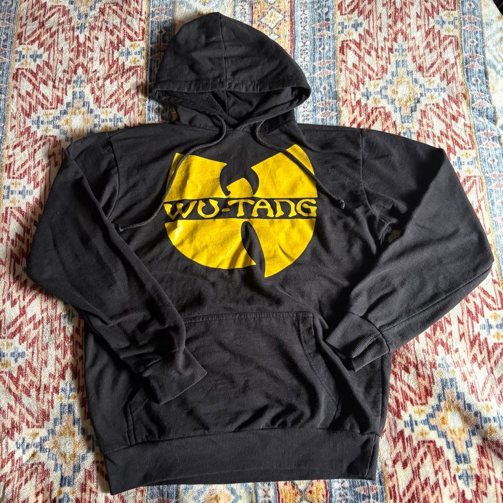 Wu-Tang Clan Black Hoodie with Yellow Logo